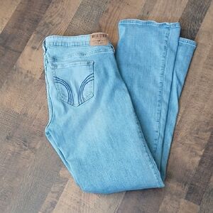 Hollister Women's Sky Blue Bootcut Jeans Sz 15R